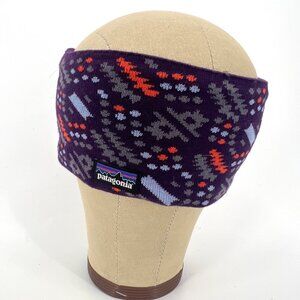 Patagonia Fleece Lined Knit Headband Icefall Unisex Adult Purple